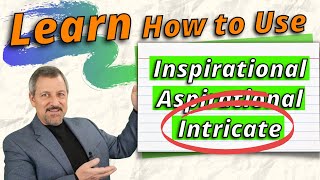 ADVANCED English Vocabulary Words Intricate