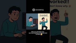 🎯 “That Moment When Your Code Finally Works” #codertia #codingbootcamp #funny