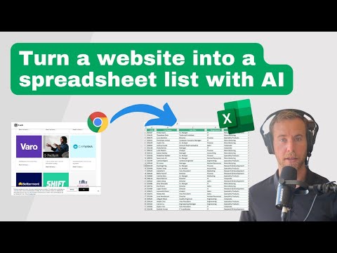 Scrape Datasets from Websites with AI and Excel
