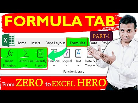 Formula Tab in Excel in Hindi | Excel me Formula Tab ka Use Kaise Karen