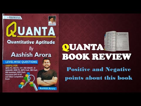 QUANTA BOOK REVIEW | QUANTA BY AASHISH ARORA ||AASHISH ARORA QUANT BOOK REVIEW #quant #bankexam