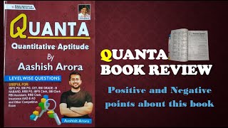 QUANTA BOOK REVIEW | QUANTA BY AASHISH ARORA ||AASHISH ARORA QUANT BOOK REVIEW #quant #bankexam