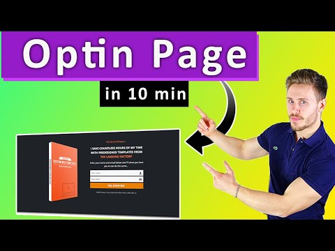 Come Creare Optin Page in 10 Min Con GetResponse - E Salvare i Contatti In Lista Email