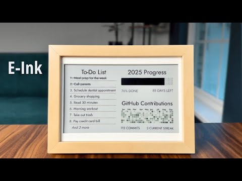 I Built My Dream E-Ink Productivity Display