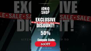 iONiQ SHOP Sitewide Code! #StreetwearVibes #UrbanStyle #TechwearFit #IONIQStyle #50OFF #shopnow