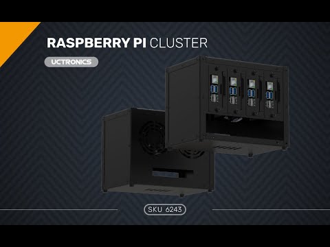 UCTRONICS Upgraded Complete Enclosure for Raspberry Pi Cluster