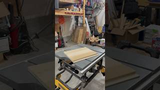 After adding the built in drawer pull the other day, it’s time to cut this drawer face down to size