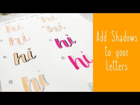 Adding Shadows to your Letters