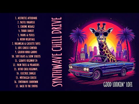 Synthwave Chill Drive - Neon Nights & Smooth Vibes - 80s come back for study/focus/gaming