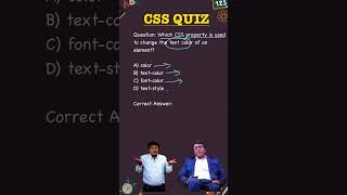 Change text color using CSS #css#cssinterview #cssquiz #programmingwithrakesh