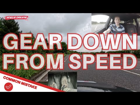Gear Down From Speed When Turning From A Fast Road Into Another Road
