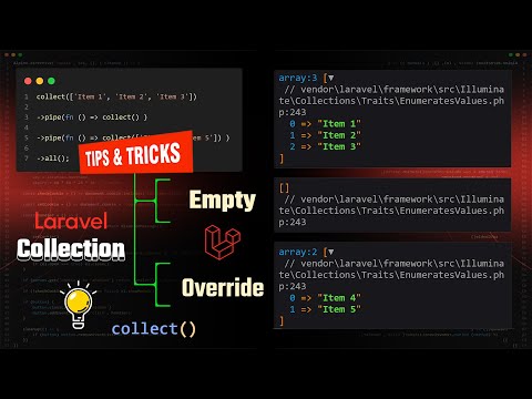 Laravel: Efficiently Empty/Override Laravel Collections | Set new collection hacks | collect()