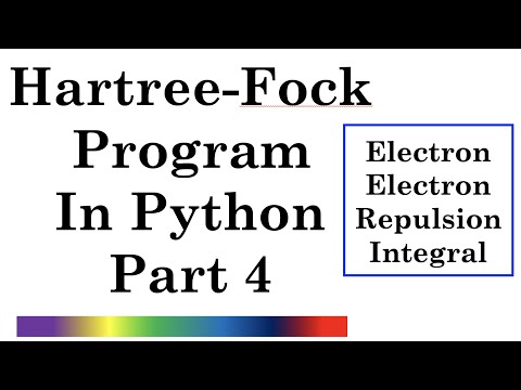 Hartree-Fock Program in Python - part 4 (finally)