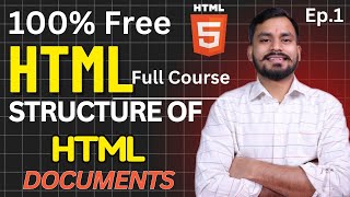 Your First HTML Website | Basic structure of html Web Development Course - Tutorial #1