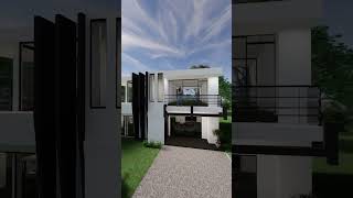 Modern House Exterior & Interior Design Concept in White Color #moderndesign #designconcepts