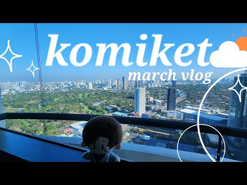 Komiket March Vlog 🍀| Merch haul, Food, Manila, Philippines Travel pt.1