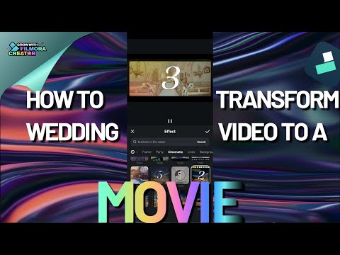 Edit Your Wedding Videos to A MOVIE! using Filmora Mobile App