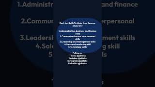 Best Job Skills To Make Your Resume Stand Out #trends