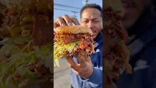 Trying a 2 Pound Pastrami Burger in South Central #foodie #foodvlog #burger #losangeles #foodreview