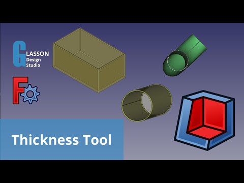 Learn how to use Thickness Tool in FreeCAD's Part Design Workbench