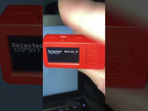 M5StickCPlus Tap Menu Navigation using internal IMU