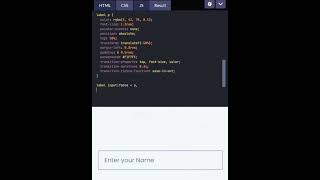 input field design by using CSS and HTML