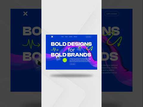 Bold Website Design Concept 💙 | Figma | UIX Nikunj #bolddesign #uiuxdesign