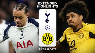 Tottenham vs. Dortmund: Extended Highlights | UCL League Phase MD 7 | CBS Sports Golazo