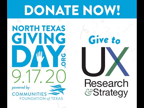 Support UXRS during North Texas Giving Day 2020