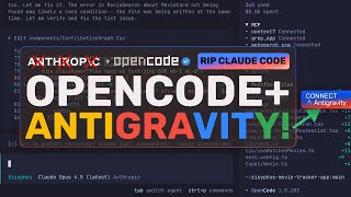 OpenCode + Free Opus 4.5 (Antigravity Auth) : STOP USING Claude Code MAX This is the NEW ALTERNATIVE