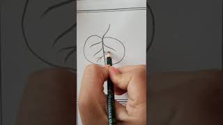 How to Draw a Leaf from Alphabet D I How to draw from alphabet D I Alphabet D Easy Drawings