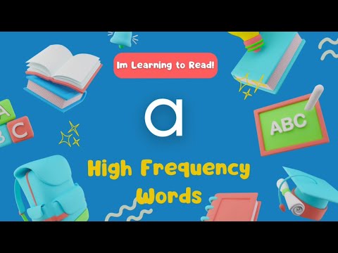 Sight Words | High Frequency Words | Kindergarten Reading | a