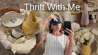 Thrifting the Nancy Meyer Aesthetic! + Cozy Thrift Haul 🍋