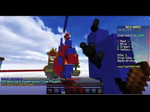 Playing bedwars and then bridge duels