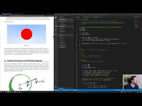 Building a Ray Tracer in Rust: Part 3 - Visualising spheres with a colored normal map