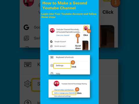 How to Make a Second Youtube Channel - Quick Guide Cheat Sheet Tutorial