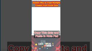 Easiest way to Create Multiple Folders in Excel | Excel Learning for Beginners | Excel Tutorial