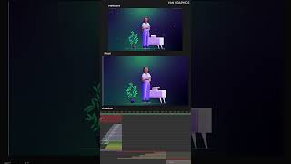 2D Animated Explainer Video | Client Project Behind the Scenes (Viewport + Timeline)