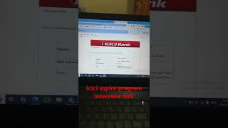 Icici aspire program shortlist  for interview #icicibank #bankingexams #bankingaspirants #ibps