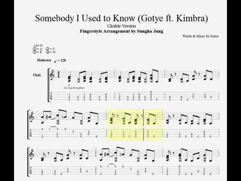 Somebody I Used To Know (Sungha Jung) - Uke TAB