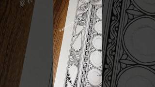#newborderdesign #krishnabhajan #lordkrishnaborder #linedrawing #madhubaniartforbeginners