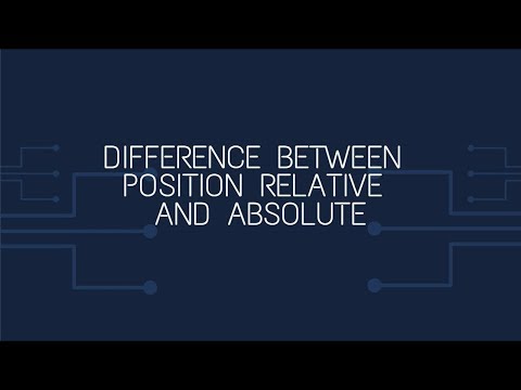 Difference between position relative and absolute in hindi | Learn Web Technologies