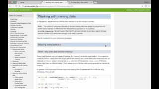 Missing Data   Intro to Section