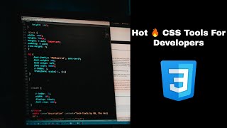 Hot 🔥 CSS Tools 🛠️ For Developers