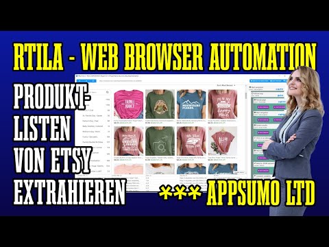 Wie du mit RTILA ganz einfach Produktlisten von Etsy extrahierst 🤖 Automatisierung Tutorial Deutsch