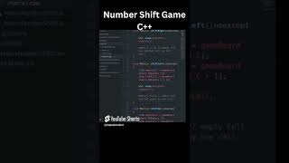 cpp Number shift Console Game Project #cppproject #numbershift
