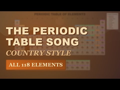COUNTRY STYLE Music - Periodic Table Song (ALL 118 Elements Labeled with Atomic Mass) 2025 Update