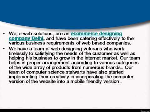 web designing ecommerce