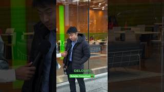 Would you work at any of the Big 4? #streetinterview #money #consultant #deloitte #accounting