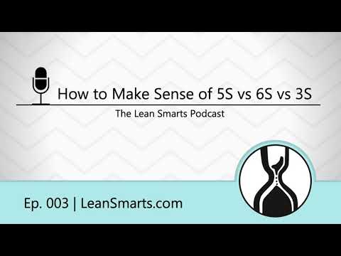 How to Make Sense of 5S Methodology vs 3S vs 6S | The Lean Smarts Podcast Ep. 003